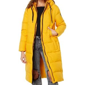 yellow VINCE CAMUTO Core Down Puffer - Size L NWT